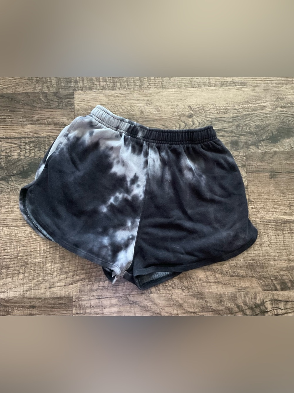 wild fable Black & Gray Tie-Dye Athletic Shorts